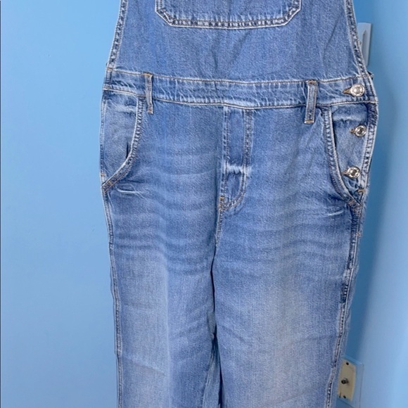 NEW mango blue medium tejano soft denim overall US S - Picture 4 of 9